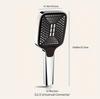 Pressurized Square Shower Head Household Bath Pressurized Shower Head Flower