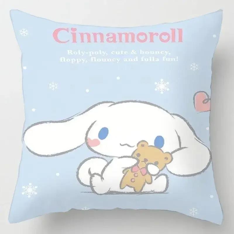 Japanese Style Cartoon Lumbar Pillow Cover Kawaii Sofa Cushion Home Decor