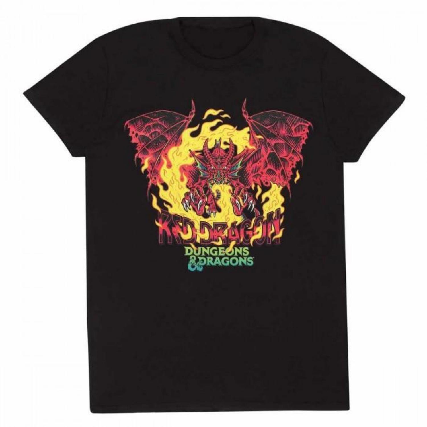 Dungeons & Dragons Unisex Adult Red Dragon T-Shirt S чёрный