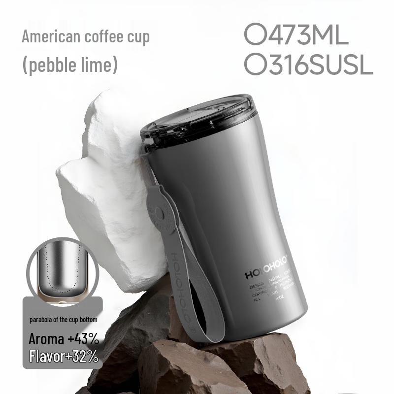 HOLOHOLO Ceramic Lined Insulated Coffee Mug