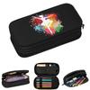 Ballet Dancer Silhouette Art Pencil Cases for Students School Pen Box Pencil Bag Large Storage Pencil Pouch