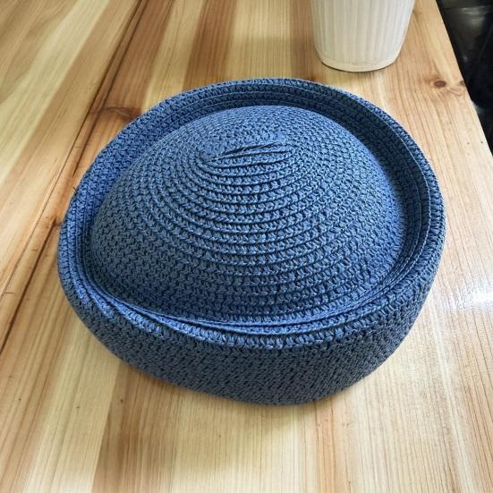 Yousheng Summer Beret Hat, Breathable Natural Straw Hat for Women, Stewardess Hat Headwear, Sun Protection Artistic Painter Hat for Outdoor Daily Wear