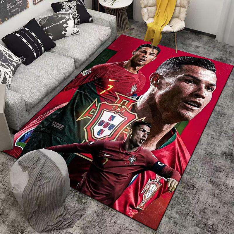 Portugal Football Designed floor mat, suitable as a non-slip mat for the living room or bedroom sofa