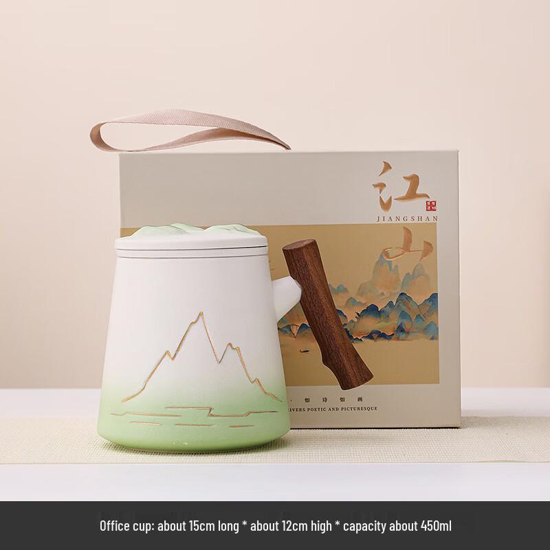 Junshiqi ME Guochao  Thousands of Miles  Ceramic Mug Gift Box Set