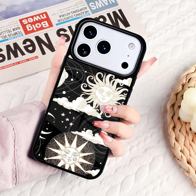 Sun Moons Star Signs Celestial Phone Case For IPhone 17 16e 15 14 13 12 11 Pro Max Air Mini Soft Protective Cover