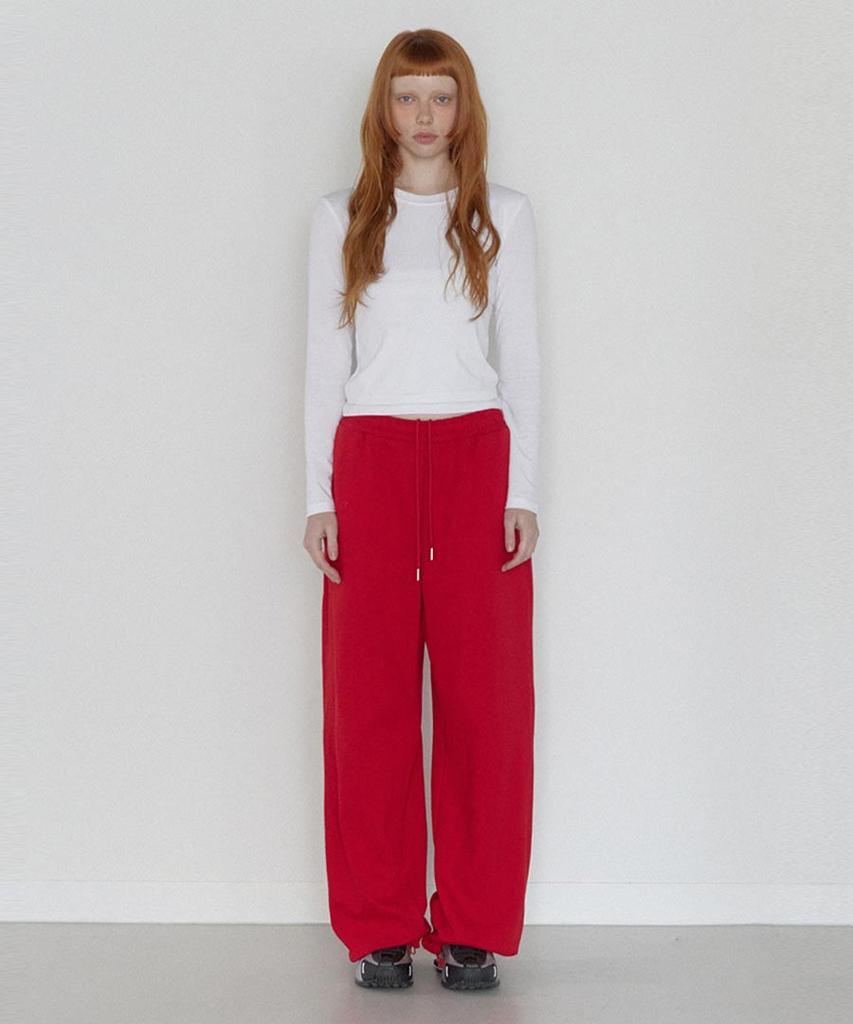 Lense Rs String Wide Sweat Pants Red