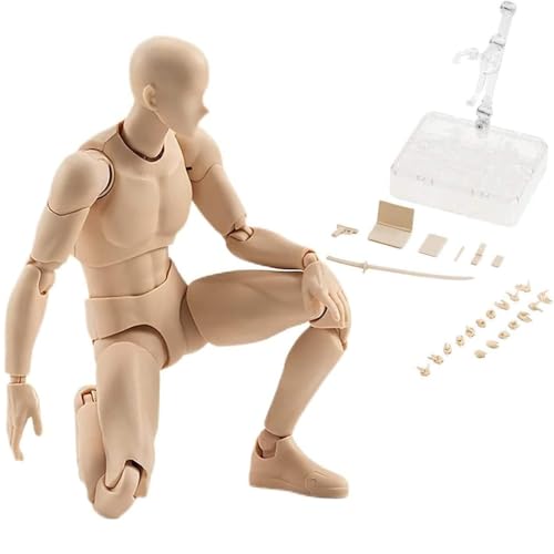 Huijokf Drawing Model, Drawing Doll, Manga Drawing Model, Articulated Figure, Full-Body Doll, Premium Sketch, Character Model, Male, with Stand, Drawi