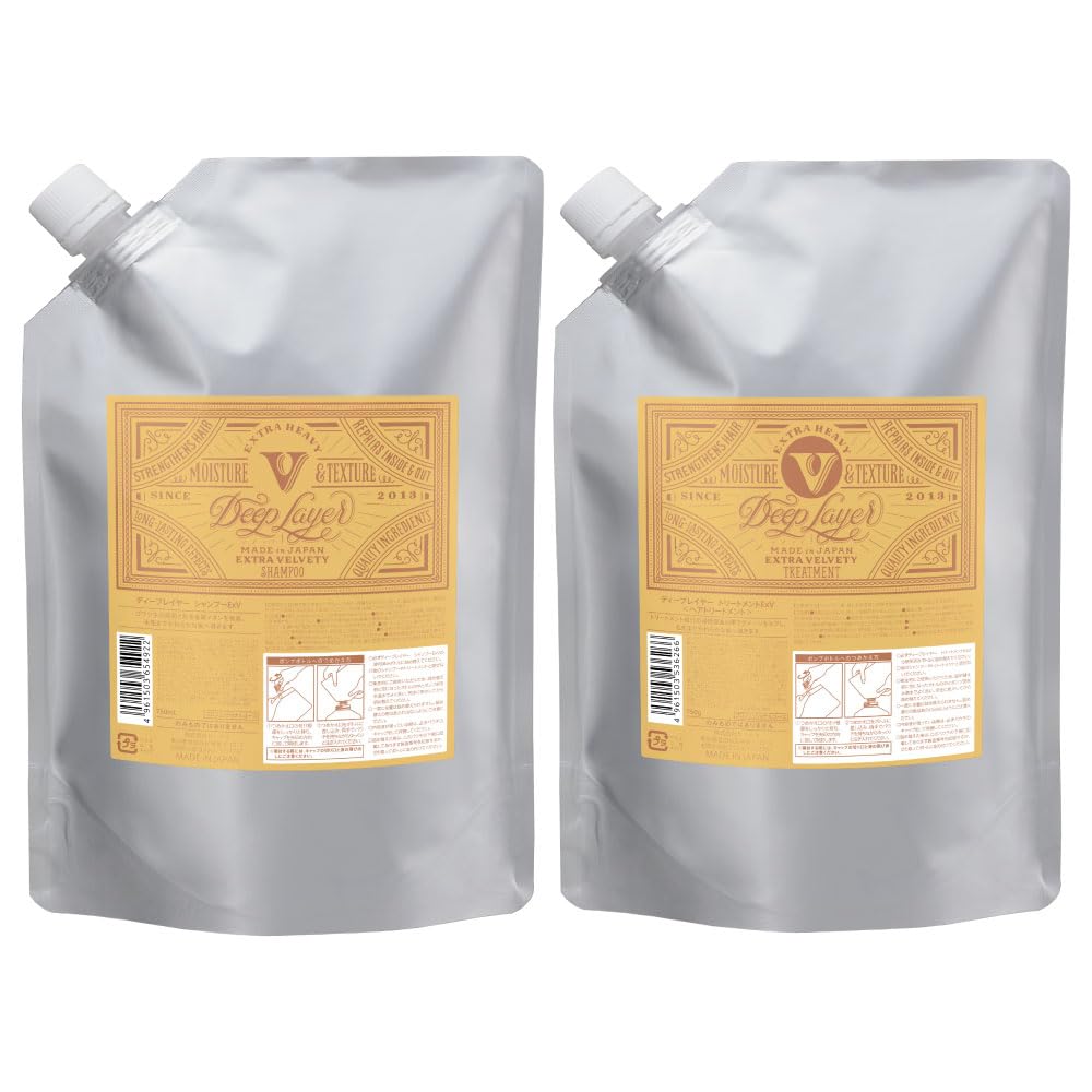 

Глубокий слой ExV Набор сменных флаконов Шампунь и Кондиционер Sheer Blossom Салонный Для сильно поврежденных, Обесцвеченных, Термически поврежденных Большой объем [Аромат Нектарина] Эксклюзивный, Уход,