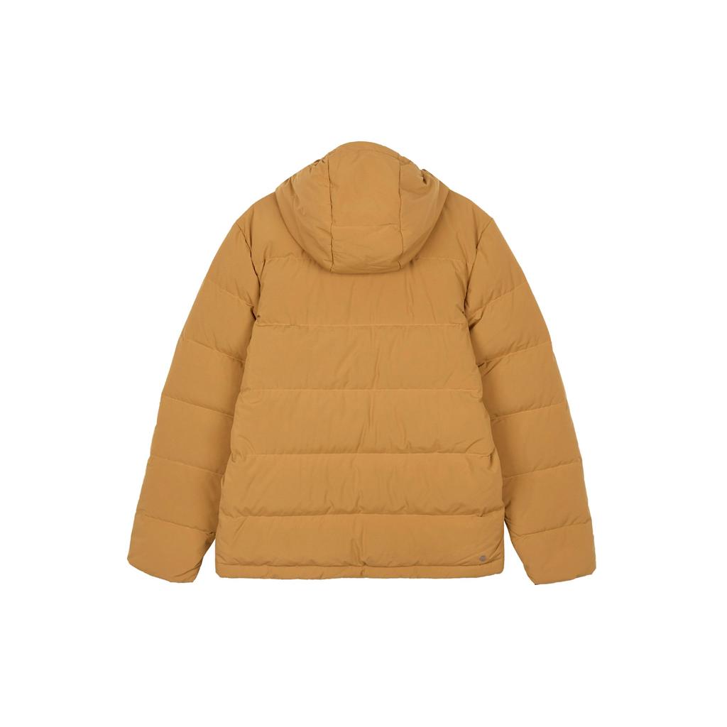 Adidas Markenlogo-Print Kapuzen-Daunenjacke Herren Oberbekleidung Orange HG8748