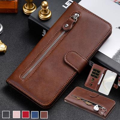 Zipper Wallet Card Slot Case For Samsung M10 M12 M13 M14 M21 M22 M23 M31 M31s M32 M33 M42 M52 M53 M54 5g Leather Stand Cover