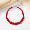 Coral Resin Necklace Multi Layer Design Lightweight Luxury Style For Daily And Special Occasions