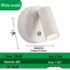 Wireless Magnetic Bedside Wall Lamp with Adjustable Angle, Modern Minimalist Design, Small Spotlight, Night Light.