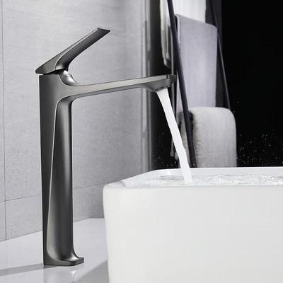 TLXT Gunmetal Grey Tall Basin Mixer Faucet