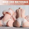 Perfekte Sexpuppe Halbkörper-Torso Sexspielzeug Weiche Brust Erwachsene Realistischer Vaginal-Anal-Doppelkanal-Puppen Männliche Masturbation Liebespuppen
