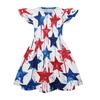 Girls' Summer Princess Dress - A-Line Casual Print Dress