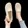 Moda Verão Tecidos de Malha Respirável Flats Sapatos Femininos Ventilar Renda Lazer Mocassins Sapatos Mãe Conforto Casual Tênis Leves