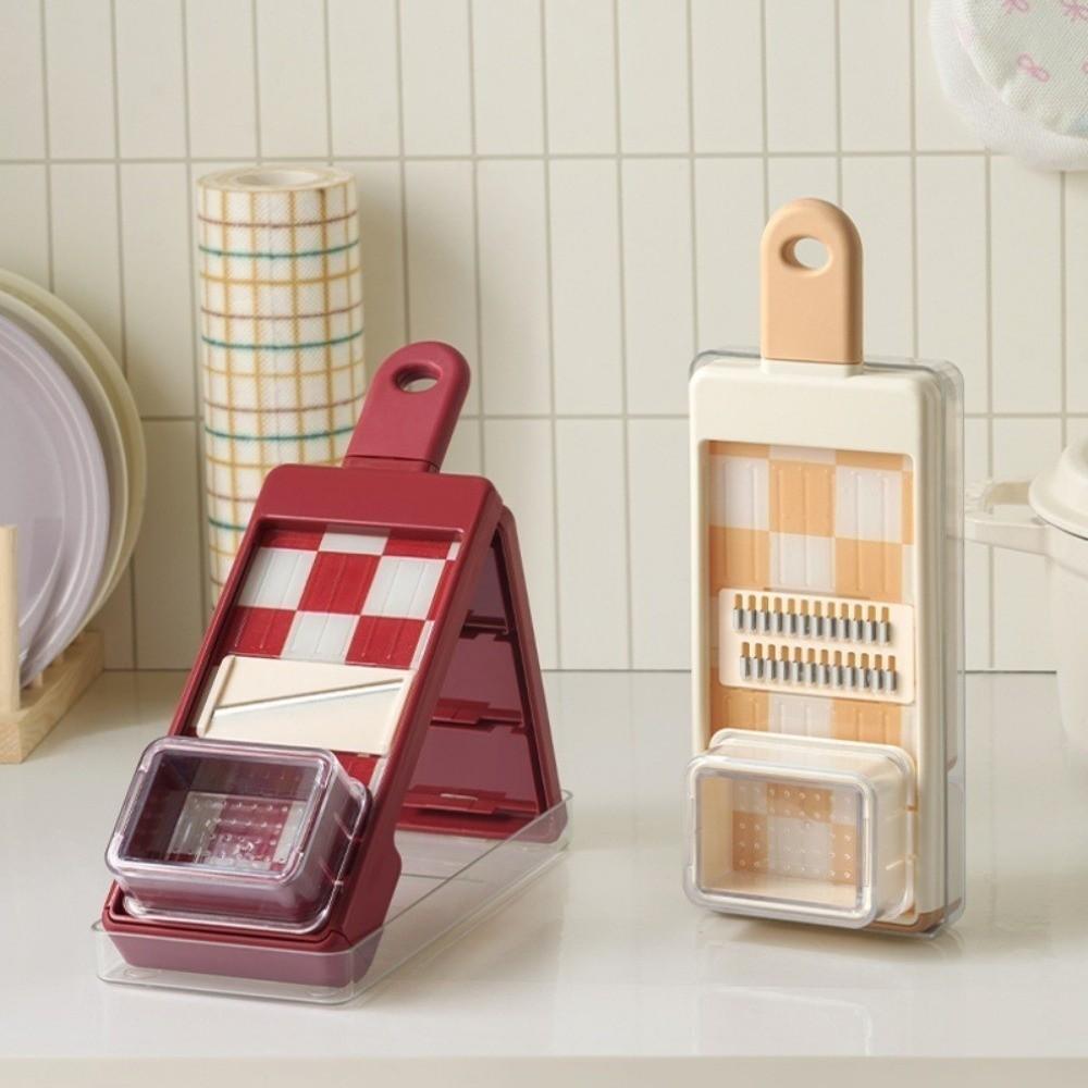Multifunctional Vegetable Fruit Slicer Manual Operation Julienne Shredder Food Grater Safe Design Washable Potato Chopper