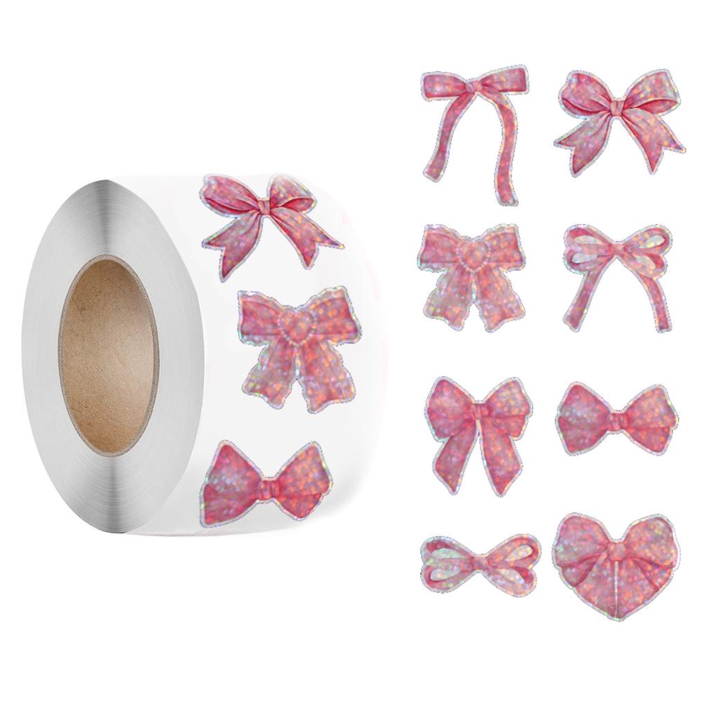Notebook Decoration Sticker Laser Bowknot Stickers For Greeting Cards Gift Wrapping Bouquets