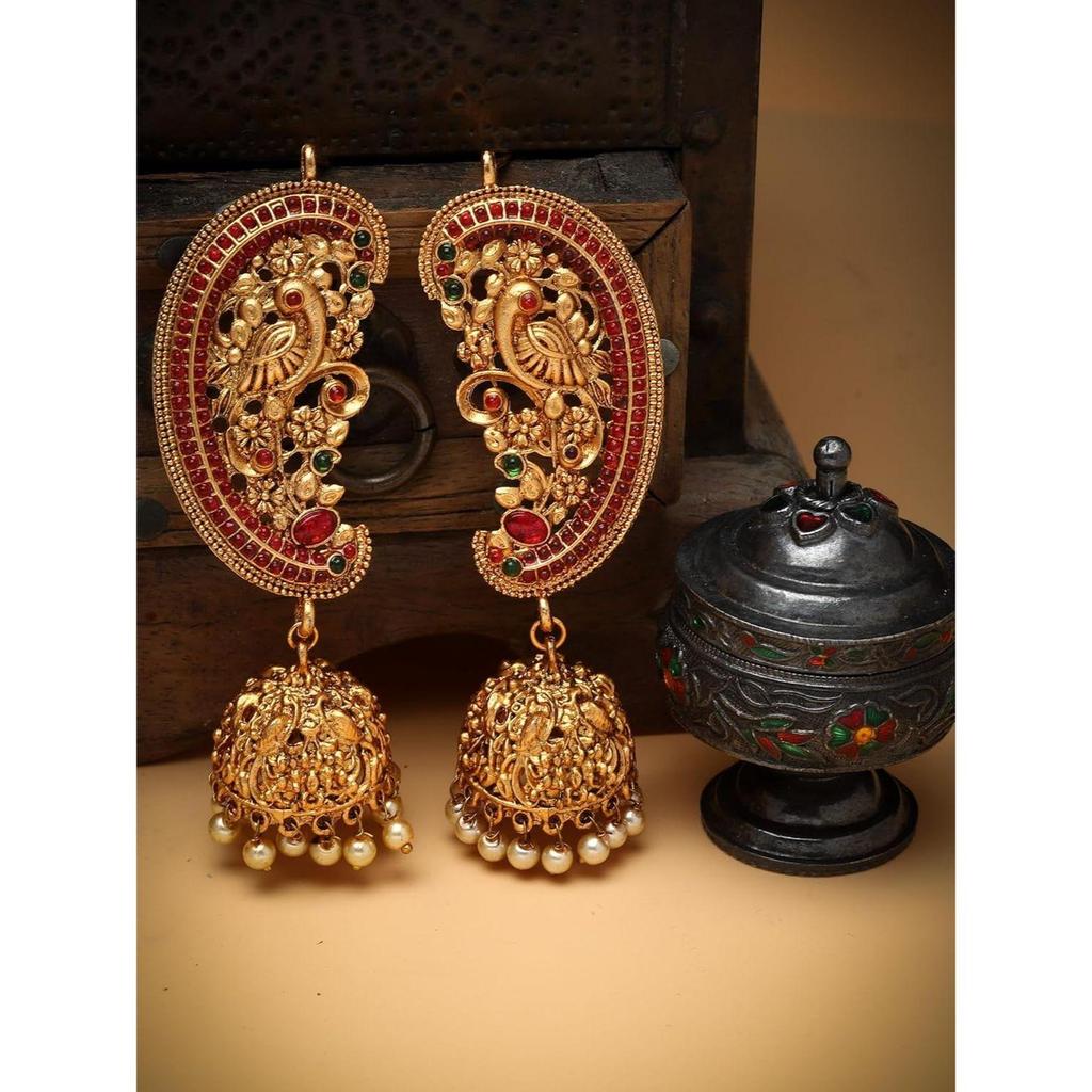 Latest Stylish Fancy Traditional Peacock Jhumka Jhumki Earrings for Women and Girls