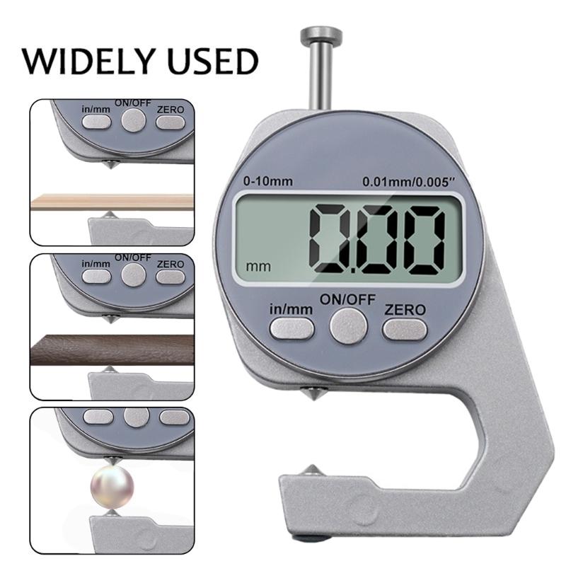 High Accuracy Digital Display Thickness Measuring Device 0-10mm Electronic Thickness Calipers for Engineers & Enthusiasts
