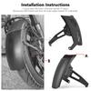Motorcycle Accessories Front Fender Mudguard Black For Honda CRF1000L CRF1100L CRF 1000 1100 L Africa Twin Adventure Sports