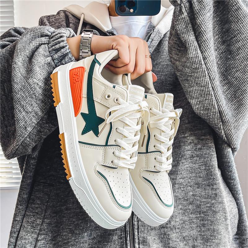 Casual shoes men's four-season board shoes men's shoes new couple shoes one man and one woman versatile sports shoes