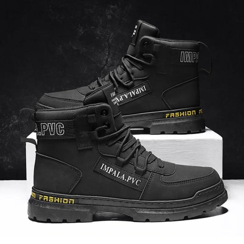 Men Fashion Ankle Boots Men Autumn Walking Boots Outdoor Luxury Brands Men's New Casual Classic Design Boots Comfy Botas Hombre