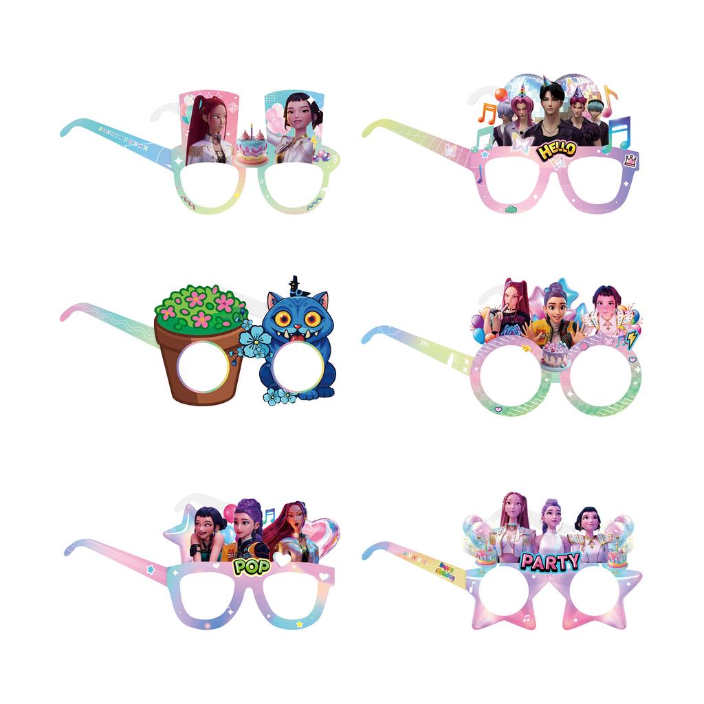 Party Paper Glasses Decoration - Photo Glasses ,Birthday Theme Party Decoration