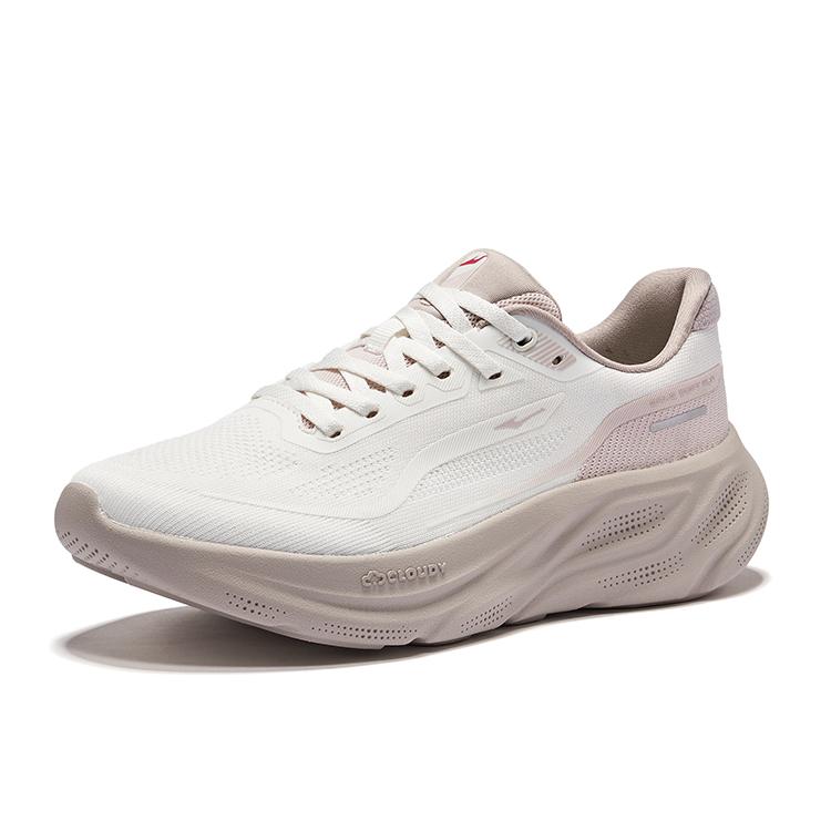 Hongxing Erke Comfortable Versatile Durable Breathable Low-Top Casual Running Shoes Women Sneaker Micro-Crystal-White Yam-Gray 52125303205-001