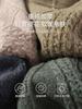 [Sheep Wool Thickening] Men's versatile semi high neck sweater for autumn and winter, solid color pullover wool sweater, inner layer