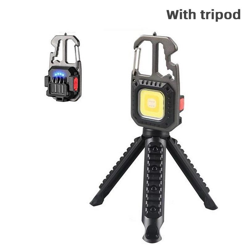 Portable Keychain Light with Magnetic Base for Walking, Camping, and Emergency Lighting