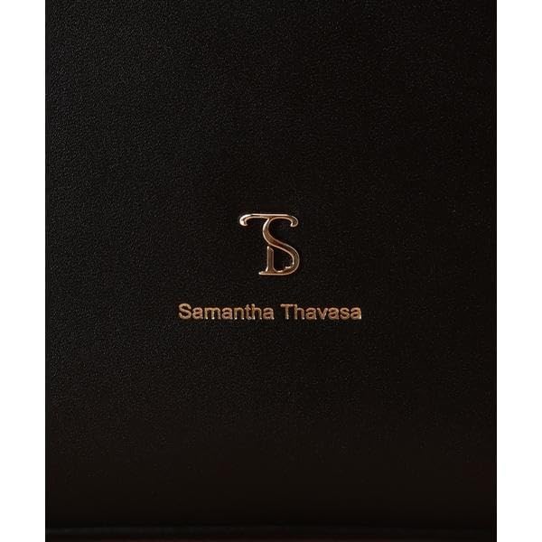 Smooth Leather Shoulder Bag Girls Black [Samantha Thavasa]