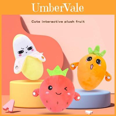 Interaktives Obst-Rhythmus-Klavierspielzeug Aus Plüschmaterial 16x8x18cm Blinkende Lichter Und Musik