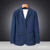 Mens Relaxed Fit Casual Denim Blazer Jacket Lightweight