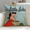 classic cartoon The Little Lulu Show Cushion Cover Soft  EasyWash Pillow Case  Versatile for Couch Bed Travel and Office