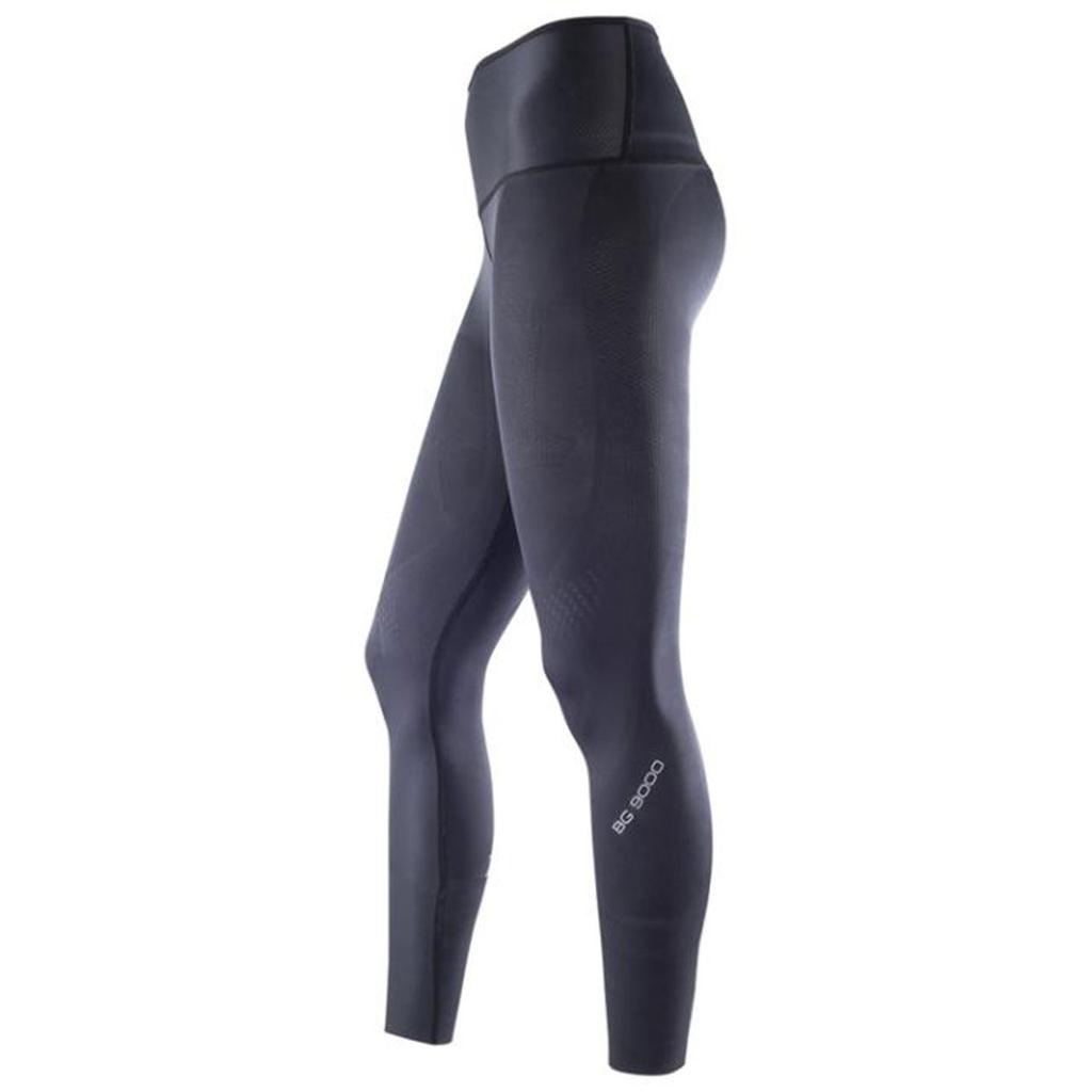 Mizuno Biogear BG9000 Training Long Tights, Dynamotion Fit, Women's, Black/Charcoal, Size S (Japan Size S) (K2MJ5D02)