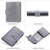 Baellerry Men Business Credit Card Holder RFID Aluminium Box Bank Card Holders Vintage Design Wallet with Money Clips