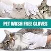 2Pcs/Set Pet Cleaning Gloves Wash-Free Massage Body Cleaning Lightweight Smooth Surface Refresh Odor