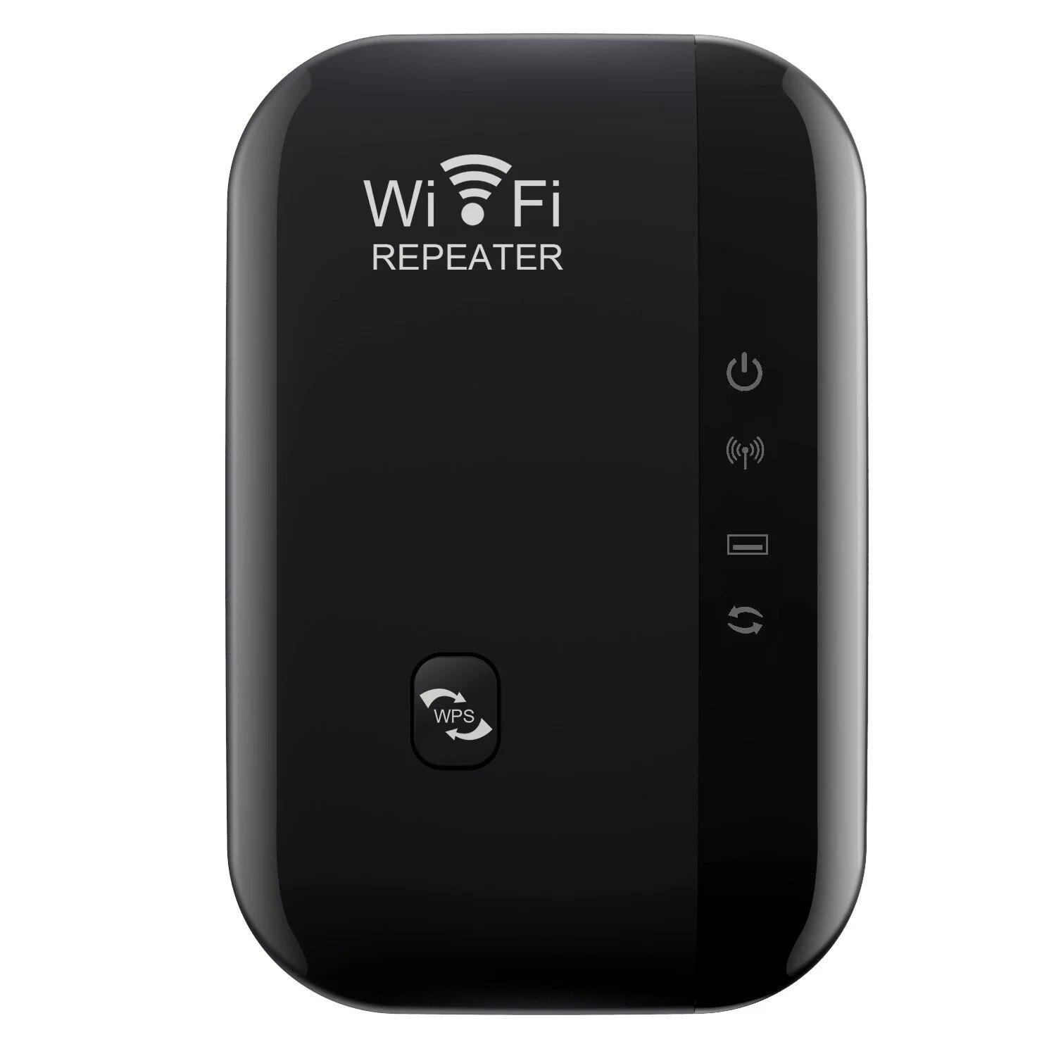 

300 Мбіт/с WIFI Ретранслятор 2.4G Підсилювач бездротового сигналу Wi Fi Range Extender Підсилювач Wi-Fi 802.11N Підсилювач мережі Домашній маршрутизатор 2024 Новий 4 Lights чорний