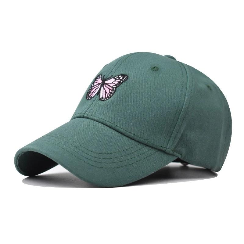 Embroidery Butterfly Baseball Cap Women's Spring Summer Versatile Sunshade Hat Lace Pattern Baseball Cap