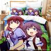 Kawaii Das Dämonenmädchen von nebenan Bettwäscheset Einzelbett Twin Full Queen King Size Bettset Erwachsener Kind Schlafzimmer Bettbezugsets Anime
