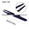 ABS Plastic Tweezers Set: Straight, Round, Bent, Flat, and Pointed Tips