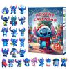 Stitch Adventskalender Box Lilo Stitch Blind Box 24 Tage Modell Anime Figur Countdown Kalender Schmuckstück Weihnachtsgeschenke
