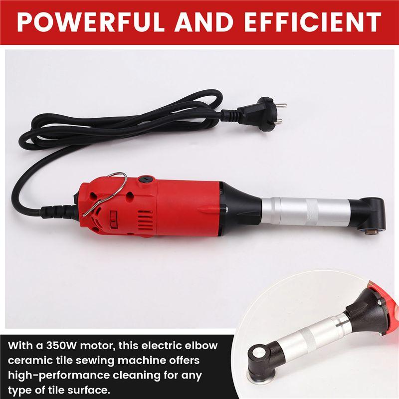 Feb.90 Degree Speed Adjustable Electric Elbow Tile Sewing Machine Tile Cleaning Tools 350W