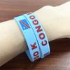 2 Stück Silikonarmbänder mit Kongo-Flagge, Sport- und Spielarmbänder, Nationalflaggen, Handschlaufe für Männer und Frauen, motivierendes Gummiband, Modeaccessoires, Geschenke