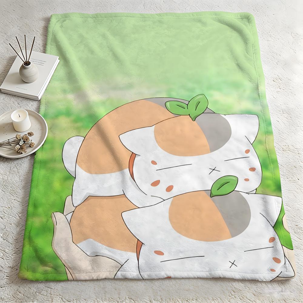 Anime NNatsumes Book of Friendss Throw Warm Soft Flannel Blanket Multiuse for Sofa Bed Camping Travel Nap