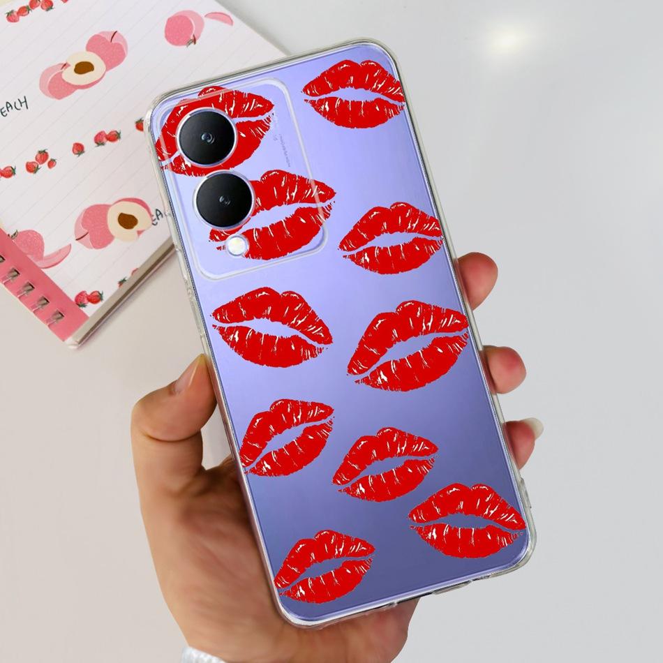 For Vivo Y17s Case 2023 Elegant Pattern Soft Silicone TPU Phone Back Cover For Vivo Y17s 4G VivoY17s Y 17S Bumper