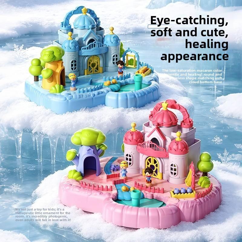 Magnetic Castle Playset For Kids With Realistic Doll Figures For Creative Imaginative Play
