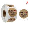 500ks Děkujeme za vaši objednávku Samolepka z sulfátového papíru Ručně vyráběná nálepka na balení
