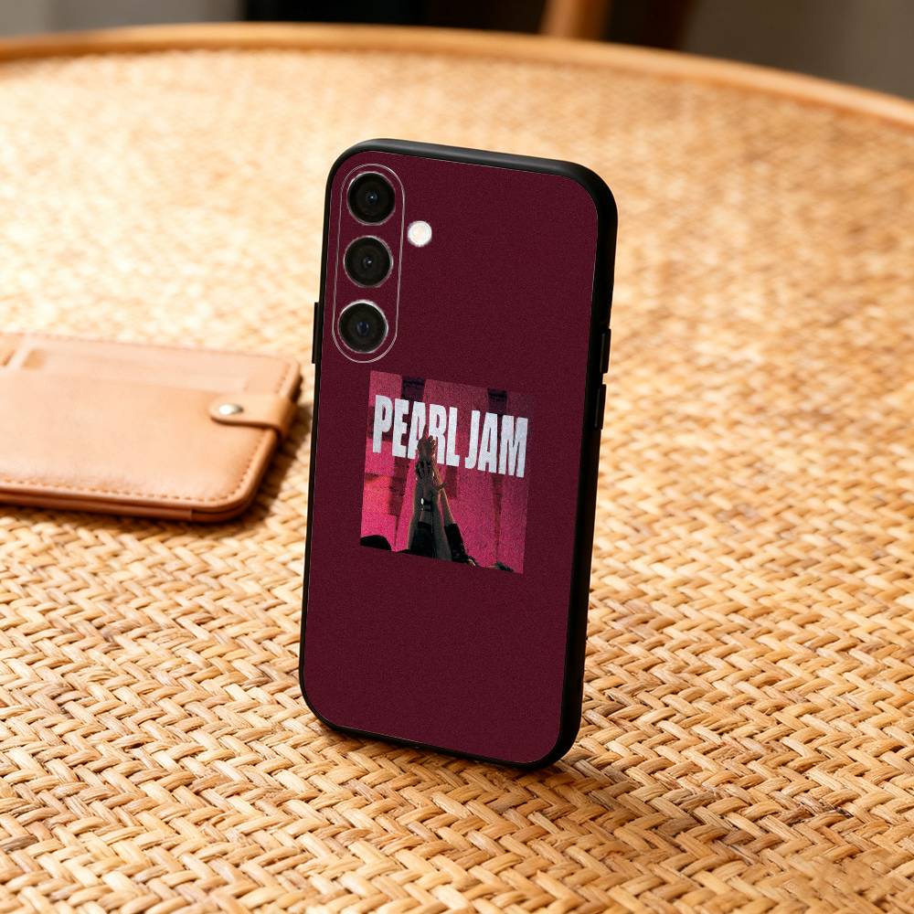 P-Pearl J-Jam Band Phone Case For Samsung A73,72,71,53,52,51,22,91,80, Soft Black Cover